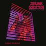 "INHUMAN CONDITION" oben, "PANIC PRAYER" unten; Illustration eines gruseligen Gesichts hinter Jalousien in lila und rot., Single 12"