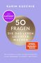 Der Titel lautet: "50 Fragen, die das Leben leichter machen". Lila Hintergrund, goldener Kreis, rotes SPIGEL-Label.