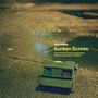 "Sunken Scores: Lost Themes & Jazzy Sequences from the Cinematic Coastlines". Ein grünes, altes Gerät auf nassem Asphalt., LP