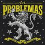 Text: "201 PROBLEMAS NUEVAS BATALLAS". Illustration eines Löwen mit Sternen und dekorativen Elementen auf schwarzem Hintergrund., LP