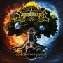 "Sagenbringer" oben, "zwischen den welten" unten. Ein Baum verbindet Feuer und Eis, mit schwebender Gestalt in der Mitte., CD