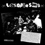 Text: „toxoplasma“, „DEMOS 81/82“. Schwarz-weißes Foto einer Punkband auf der Bühne mit Publikum., LP