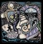 "Electric Moon Inferno." Surreale Illustration eines Profils, umgeben von abstrakten Mustern und Tieren., 2 LPs