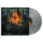 Text: „CYHRA“ und „REQUIEM FOR A PIPE DREAM“. Eine mystische Figur sitzt auf einem Thron vor abstraktem Hintergrund., LP