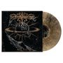"Seven Kingdoms" oben, "Sonic Solar" unten. Illustrierte Planeten mit Ringen und Asteroiden im Weltraum. Vinyl in Marmoroptik., LP
