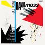 Text: "FULL HOUSE", "DAVID moss", "duets", Namen auf schwarzem Grund. Illustration, geometrische Formen und bunte Elemente., LP