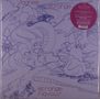 "agnes strange" und "strange flavour". 
Linienzeichnung mit surrealen, fließenden Formen und Gesichtern., LP