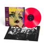 Text: "Polymoon", "Mariposa", "Magic". Sichtbar: Nahaufnahme eines Gesichtes, leuchtend pinke Vinyl-Schallplatte, Bandfoto., LP