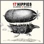 "17 HIPPIES CLOWNS & ANGELS" in schwarzer und roter Schrift. 
Illustration: Ein Vogel mit Flügeln und Luftschiff., LP