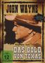 "JOHN WAYNE", "Das Gold von Texas", "George 'Gabby' Hayes", "Erstmals in deutscher Sprache". Gezeichnetes Porträt eines Mannes.