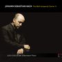 Text: „JOHANN SEBASTIAN BACH The Well-tempered Clavier II, LUCA GUGLIELMI Silbermann Piano.“ Ein nachdenklicher Mann in Schwarz.