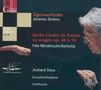 Felix Mendelssohn Bartholdy (1809-1847): 6 Lieder im Freien zu singen op.48 & 59, CD