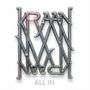 Text: "KRAAN" (groß), "ALL IN" (unten). Metallenes, verziertes Design., LP