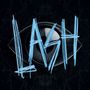 Der Text "LASH" ist in krakeliger blauer Schrift vor einem stilisierten schwarzen Auge dargestellt., CD