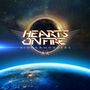 "Hearts on Fire" und "Signs & Wonders" stehen vor einem Planeten und leuchtenden Sternenhimmel, Logo mit Flügeln und Flammen., CD