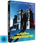 "Das Haus der langen Schatten" steht groß in Gelb. Ein altes Herrenhaus im düsteren Stil mit einer langen Silhouette davor. FSK 16., 1 Blu-ray Disc und 1 DVD
