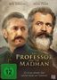 Zwei Männer mit Bart blicken zur Seite. Titel: "The Professor and the Madman". FSK 12 Logo., DVD