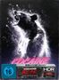 Text: "Cocaine Bear", "Das tierisch blutige Creature-Feature", "FSK ab 16 freigegeben", "4K Ultra HD Blu-ray", "HDR". 

Ein Bär steht mit geöffnetem Maul in einem stürmenden Schneegestöber., 2 Ultra HD Blu-rays