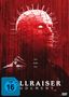 FSK ab 16 freigegeben. Überschrift: “Hellraiser Judgment”. Roter Hintergrund mit Figur, Gesicht von Nägeln durchbohrt.