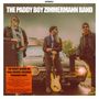 "THE PADDY BOY ZIMMERMANN BAND. Das Debütalbum auf 140g orangefarbenem Premium-Vinyl." Drei Männer vor einem Auto., LP
