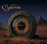 "Cydonia", "Second Sight". Eine riesige Iris wie ein Tor, umgeben von Wüstenlandschaft und Sternenhimmel.