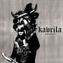 Text: "kavrila heretics I". Illustration: Mensch-Tier-Hybrid mit Stab, düstere Töne, tierische und menschliche Gesichter., MC