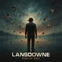Text: "LANSDOWNE WISH YOU WELL". Eine Person steht im Wasser unter einem dramatischen Himmel, umgeben von schwebenden Karten., CD