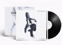 "Cosey Mueller: Embodiment of Denial," schwarze Vinylplatte, dynamische Pose einer Person in dunkler Kleidung., LP