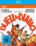"DUELL in DIABLO" in Orange. James Garner und Sidney Poitier. Illustration: Cowboy-Szene mit Waffen und Pferden. FSK 16., Blu-ray Disc