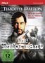 "Timothy Dalton" oben, "The Informant" unten. Ein Mann mit Pistole, Soldaten im Hintergrund. Altersfreigabe: ab 12., DVD