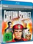 "Captain Scarlet und die Rache der Mysterons" oben, darunter Figuren in Uniformen, Altersfreigabe ab 12., 4 DVDs