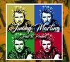 "Jimmy Martin, Past to Present." Illustration mit vier bunten Porträts desselben Mannes in verschiedenen Farben., CD