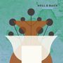 Text: "HELL & BACK, a constant buzz." Illustration mit abstrakten Formen in Braun, Weiß, und Schwarz mit grünem Hintergrund., LP