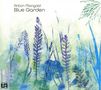 Text: „Anton Mangold Blue Garden“. Illustration von Pflanzen in Blau- und Grüntönen auf hellem Hintergrund., CD