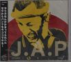 Text: "J.A.P", "JAPANESE PUNK". Illustration: Ein gelbes Porträt eines wütend schreienden Mannes vor rotem Kreis., CD