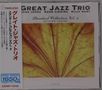 "Great Jazz Trio", "Standard Collection Vol. 2", "Autumn Leaves". Gelbes Blattmotiv, japanischer Text links.