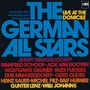 Texte: "THE GERMAN ALL STARS", "LIVE AT THE DOMICILE", "recorded after successful tour through Asia", Auflistung von Musikern., CD