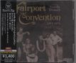 "Fairport Convention LIVE 1974. Featuring Sandy Denny. Schwarzweißfoto von fünf Personen im Freien mit japanischem Text.", CD