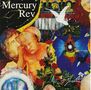 "Mercury Rev" oben links, "All Is Dream" unten rechts. Buntes, surrealistisches Gemälde mit Mensch und Taube.