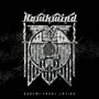 Text: "Hawkwind" oben, "DOREMI FASOL LATIDO" unten. Metallisches, futuristisches Logo mit Flügeln und geometrischen Formen., 1 LP und 1 Single 7"