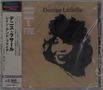 Text: Denise LaSalle, Rain & Fire. Illustration einer Frau mit Frisur in Schwarz auf beigem Hintergrund. Japanische Schriftzeichen links., CD