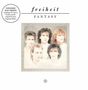 Text: "freiheit FANTASY", "EXPANDED 2CD VERSION...". Ein blasses Gruppenporträt von fünf Männern, pastellige Farben., 2 CDs