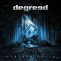Oben steht "degreed", unten "CURTAIN CALLS". Es zeigt einen leeren Theatersaal mit einem leuchtenden Symbol auf der Bühne., CD