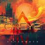 Der Text "CREYE" und "AFTERMATH" ist in goldener Schrift zu sehen. Abstrakte, leuchtende Farben mit dynamischen Mustern., CD