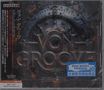 Text: VON GROOVE, BORN TO ROCK, NEW MUSIC FRIDAYS. Hintergrund: Metalltür mit Nieten und mechanischen Details., CD