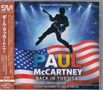 "Straight Music Presents Paul McCartney Back in the USA Pepsi Center Tuesday, November 1st 2005 at 8:00 PM." Silhouette vor US-Flagge., 2 CDs