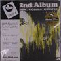 "2nd Album” und "MINE, KOSUKE QUINTET" sind in Großbuchstaben zu sehen. Gelb-schwarze Illustration mit Gesicht., LP
