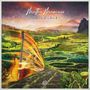 "Matteo Mancuso - The Journey" ist vor grüner, terrassenförmiger Landschaft, schwebende E-Gitarre, warme Farben., CD
