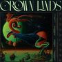 "CROWN LANDS" und "A P O C A L Y P S E". Illustration: Drache im Weltraum vor Planeten, grüne und rote Farben., CD