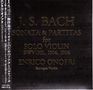 Johann Sebastian Bach (1685-1750): Sonaten & Partiten für Violine BWV 1001,1004,1006, CD